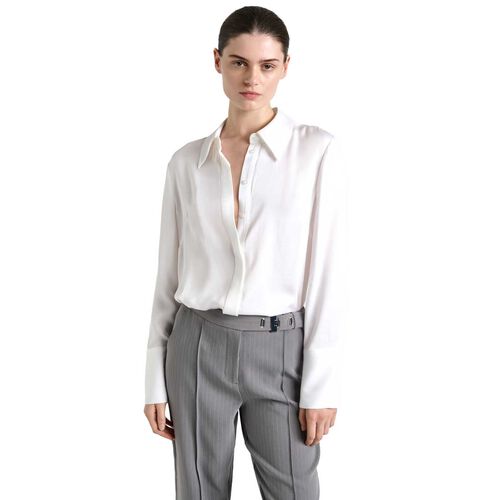 Cue Viscose Blend Satin Shirt